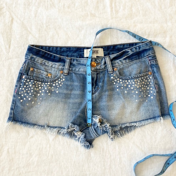 Victoria’s Secret Pink Rhinestone Cutoff Shorts - Picture 3 of 9